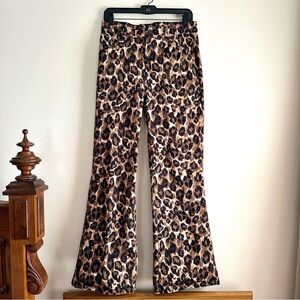 Boston Proper • Malibu High Rise Print Palazzo Jean in Painted Spots